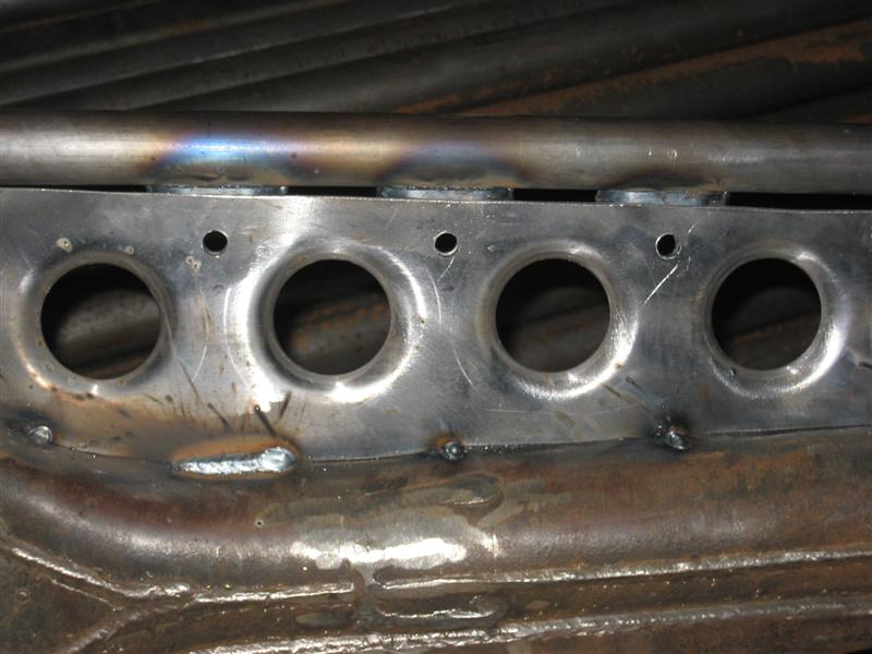 Front side of bolt holes