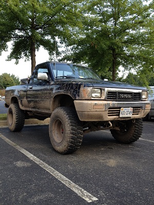 my truck after Mtn. Lake trail Fall 2013