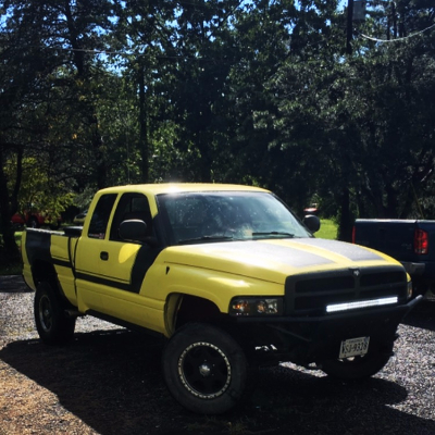 After hundreds of hours of building a tube bumper from scratch and stripping down my truck to bare metal to just repaint it again the right way this is what my truck (Its name is Patches) looks now.