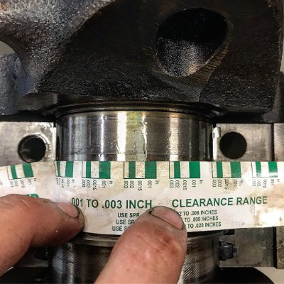 Crankshaft bearing clearances