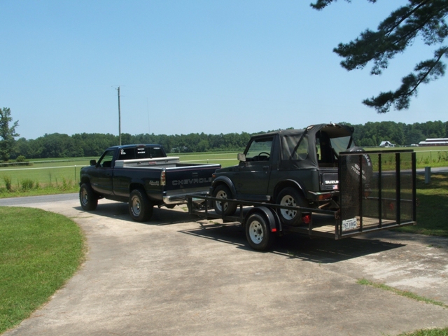 On the trailer